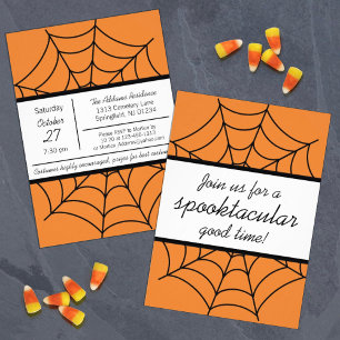 Spinnenweb Spooktacular Feest Kaart