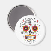 Spinnenweb Suiker Schedel Magneet (Voorkant / Achterkant)