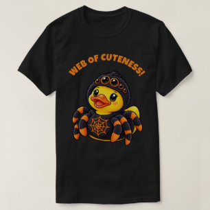 Spinnenweb van Knuffeligheid Spider Rubber Eend Ha T-shirt