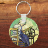 Spinner by Vincent van Gogh Sleutelhanger (Voorkant)