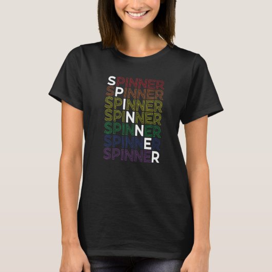 Spinner Handspinner & Drop Spindle T-shirt (Voorkant)