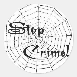 spinneweb ronde sticker
