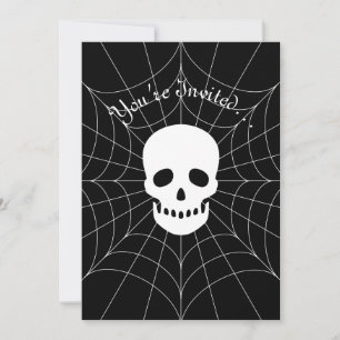 Spinneweb Schedel Uitnodiging
