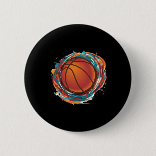 Spinning Basketball Ronde Button 5,7 Cm