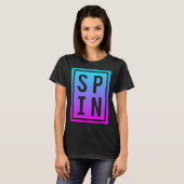 Spinning Class Saying Spin Workout Exercise Bike F T-shirt (Voorkant volledig)