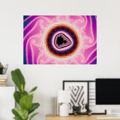 Spinning Fast - Fractal Poster (Bureau à domicile)