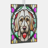 Spinone Italiano "Glas in lood" Glas Ornament (Voorkant Rechts)