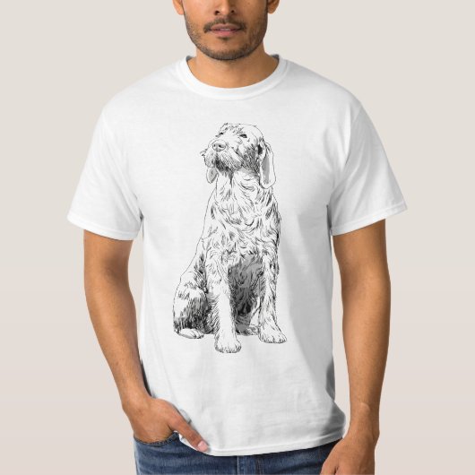 Spinone Italiano hond  T-shirt (Voorkant)