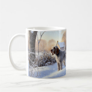 Spinone Italiano Let It Snow Kerstmis Koffiemok