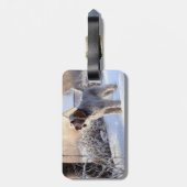 Spinone Italiano liet het sneeuwen Kerstmis Bagagelabel (Achterkant verticaal)