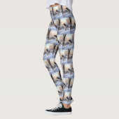 Spinone Italiano liet het sneeuwen Kerstmis Leggings (Links)