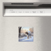 Spinone Italiano liet het sneeuwen Kerstmis Magneet (Insitu (Vaatwasser))