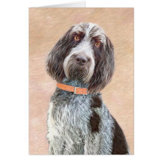 Spinone Italiano Painting - Cute Original Dog Art (Voorkant)