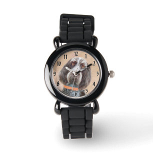 Spinone Italiano Painting - Cute Original Dog Art Horloge