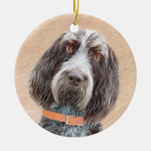 Spinone Italiano Painting - Cute Original Dog Art Keramisch Ornament