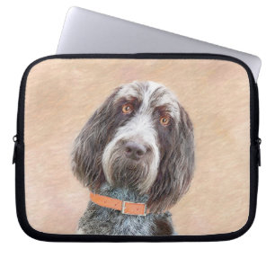 Spinone Italiano Painting - Cute Original Dog Art Laptop Sleeve
