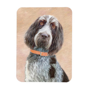 Spinone Italiano Painting - Cute Original Dog Art Magneet