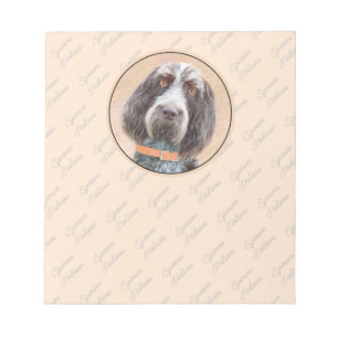 Spinone Italiano Painting - Cute Original Dog Art Notitieblok