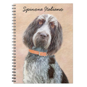 Spinone Italiano Painting - Cute Original Dog Art Notitieboek