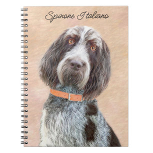 Spinone Italiano Painting - Cute Original Dog Art Notitieboek