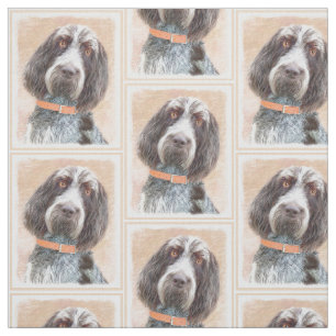 Spinone Italiano Painting - Cute Original Dog Art Stof