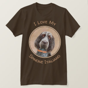 Spinone Italiano Painting - Cute Original Dog Art T-shirt