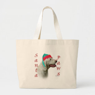 Spinone Italiano Santa Paws Grote Tote Bag