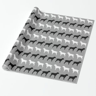Spinone Italiano Silhouettes Pattern Cadeaupapier