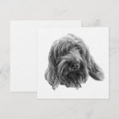 Spinone Supper Invite Kaart (Voorkant / Achterkant)