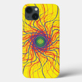 Spinoog/Heldergeel BG Case-Mate iPhone Case (Achterkant)