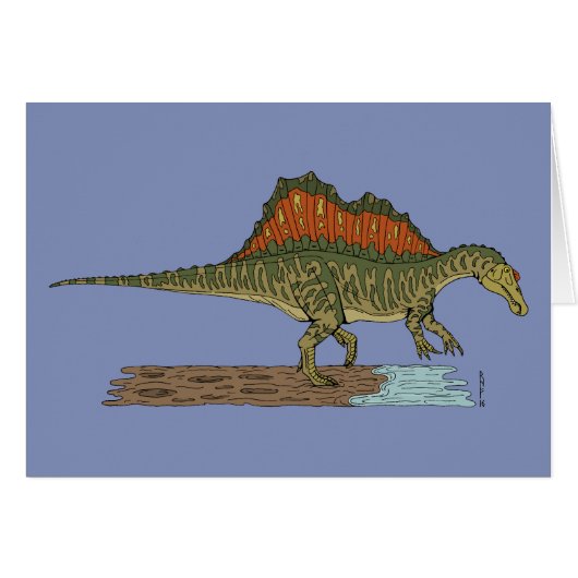 Spinosaure de Dinosaure Crétacé (Devant horizontal)