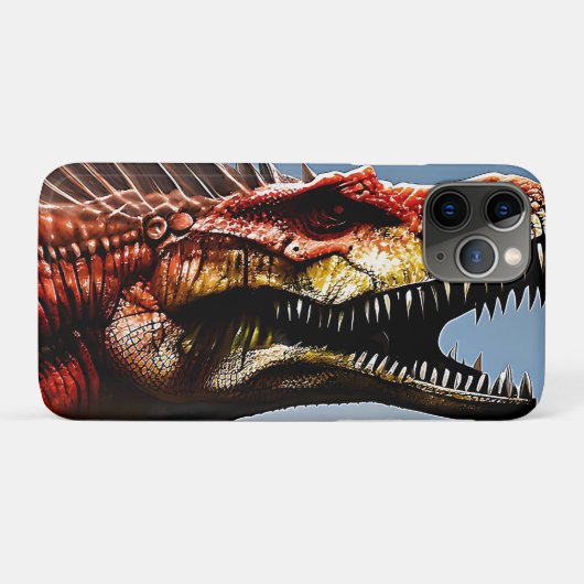 Spinosaurus Dinosaur effrayant, coque iphone (Dos (Horizontal))
