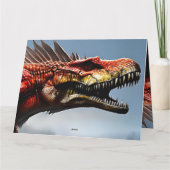 Spinosaurus Dinosaur effrayant, Grande carte d'ann (Dos)