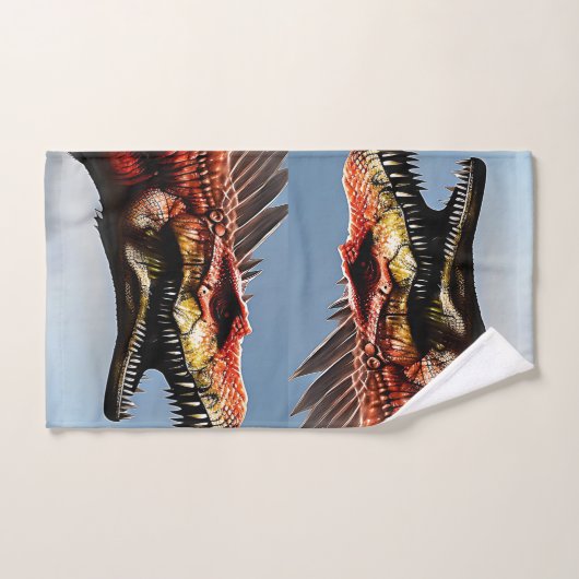 Spinosaurus Dinosaur effrayant, Serviette à main (Serviette à main)