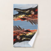 Spinosaurus Dinosaur effrayant, Serviette à main (Serviette à main)