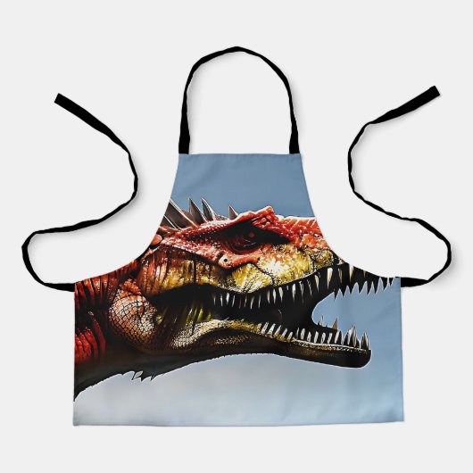 Spinosaurus Dinosaur effrayant, tablier pour enfan (Recto)