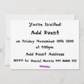 Spinosaurus Dinosaur Invitation (Dos)