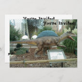 Spinosaurus Dinosaur Invitation (Devant / Derrière)