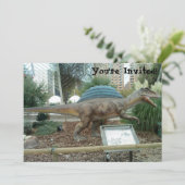 Spinosaurus Dinosaur Invitation Kaart (Staand voorkant)