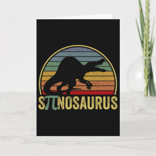 Spinosaurus - Dinosaur Pi-dag Grappige Wiskunde Pu Kaart