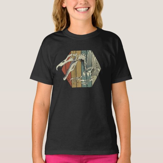 Spinosaurus Dinosaur Skeleton T-shirt (Voorkant)