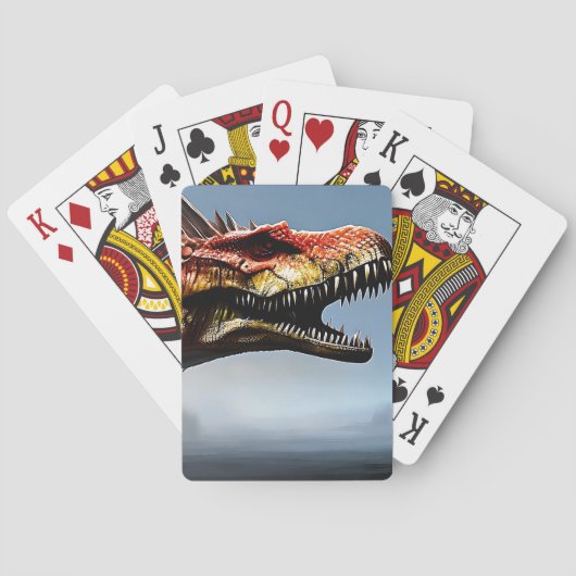 Spinosaurus Dinosaure, Pont De Cartes De Jeu (dos)