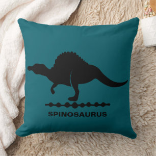Spinosaurus Dinosaure Silhouette oreiller à lancer