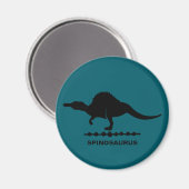 Spinosaurus dinosaurus silhouet magneet (Voorkant / Achterkant)