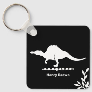 Spinosaurus dinosaurus silhouet sleutelhanger