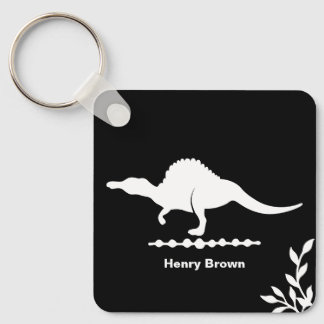 Spinosaurus dinosaurus silhouet sleutelhanger
