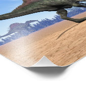 Spinosaurus dinosaurus wandeling - 3D rendering Foto Afdruk (Hoek)