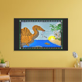 Spinosaurus Film Reel Dinosaur Canvas Print (Insitu (Woonkamer))