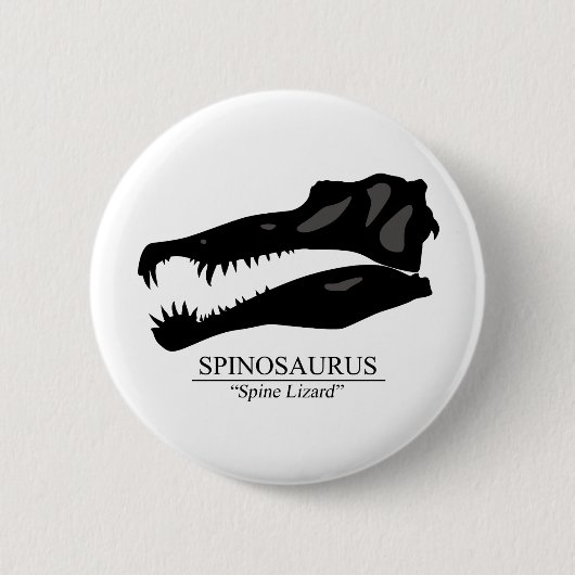Spinosaurus Ronde Button 5,7 Cm (Voorkant)