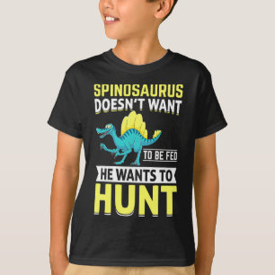 Spinosaurus wil niet gevoerd worden, hij wil jagen t-shirt